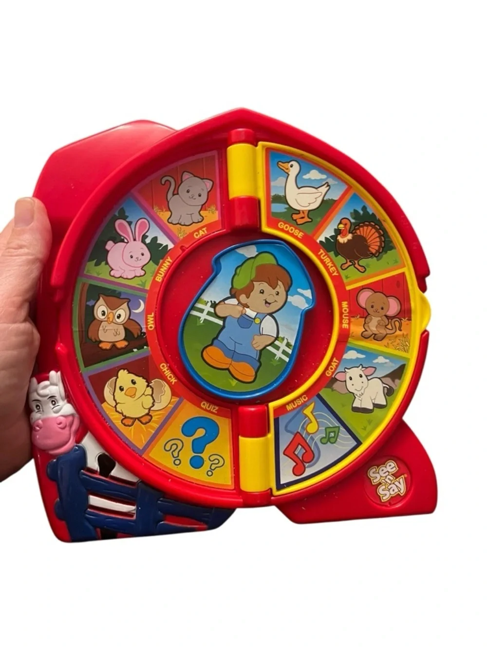 Vintage 2003 fisher price See 'n Say Talking Animal Farm Learning Toy - WORKS
